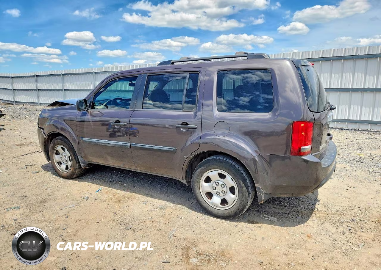 2012 Honda Pilot Lx VIN:5FNYF4H22CB009836 - 2