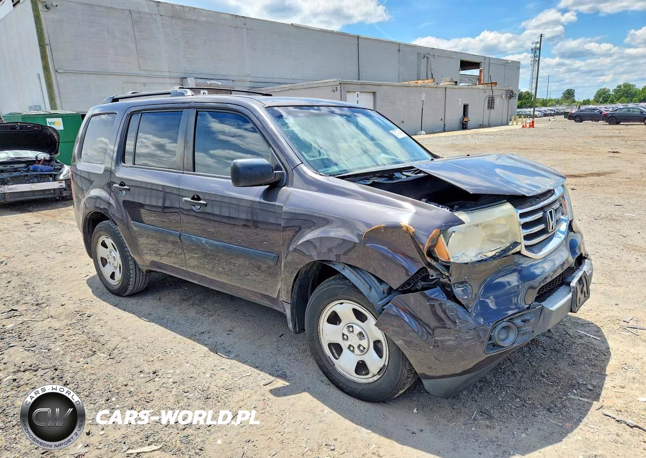2012 Honda Pilot Lx VIN:5FNYF4H22CB009836 - 4