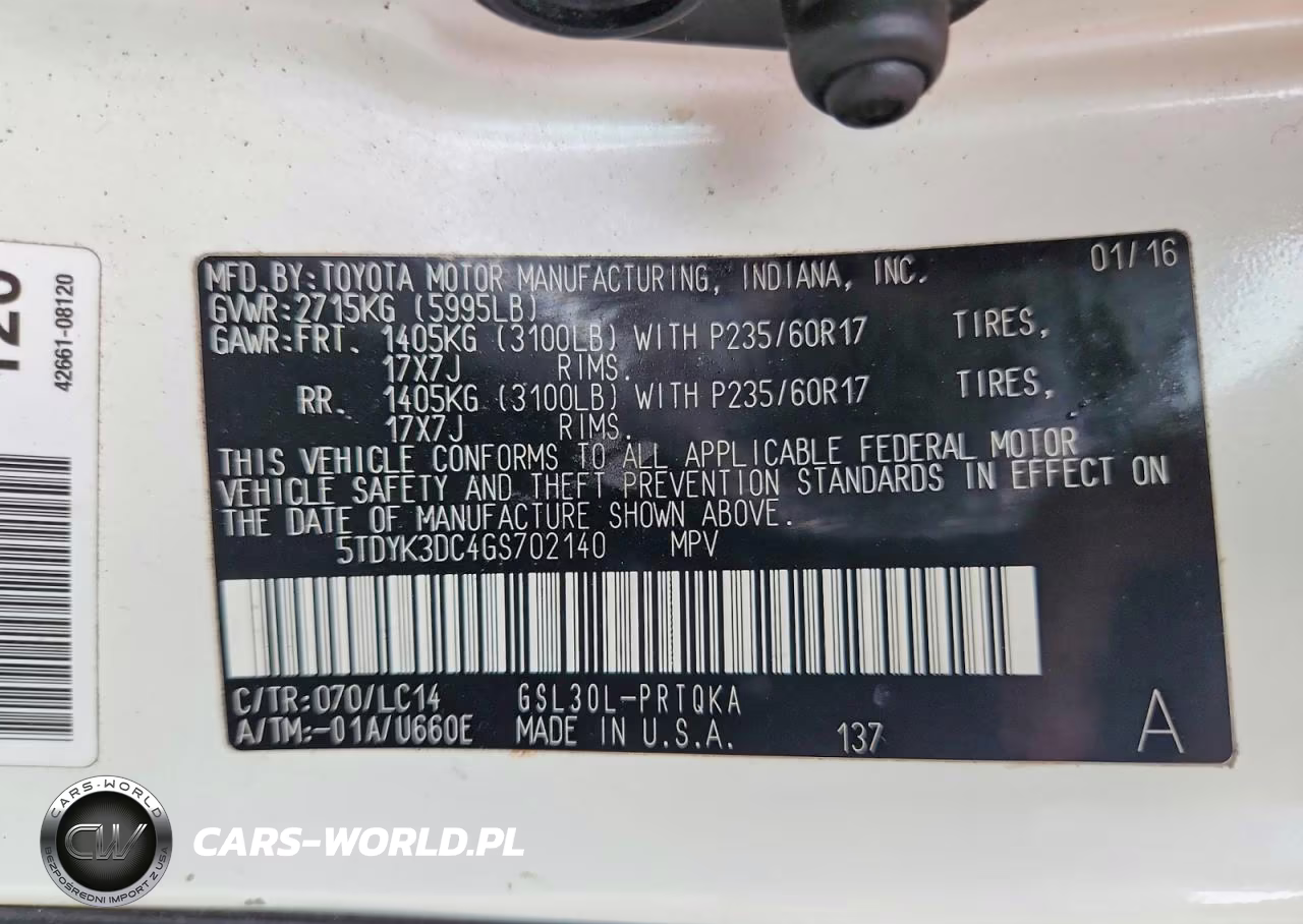 2016 Toyota Sienna Xle 8-Passenger VIN:5TDYK3DC4GS702140 - 13