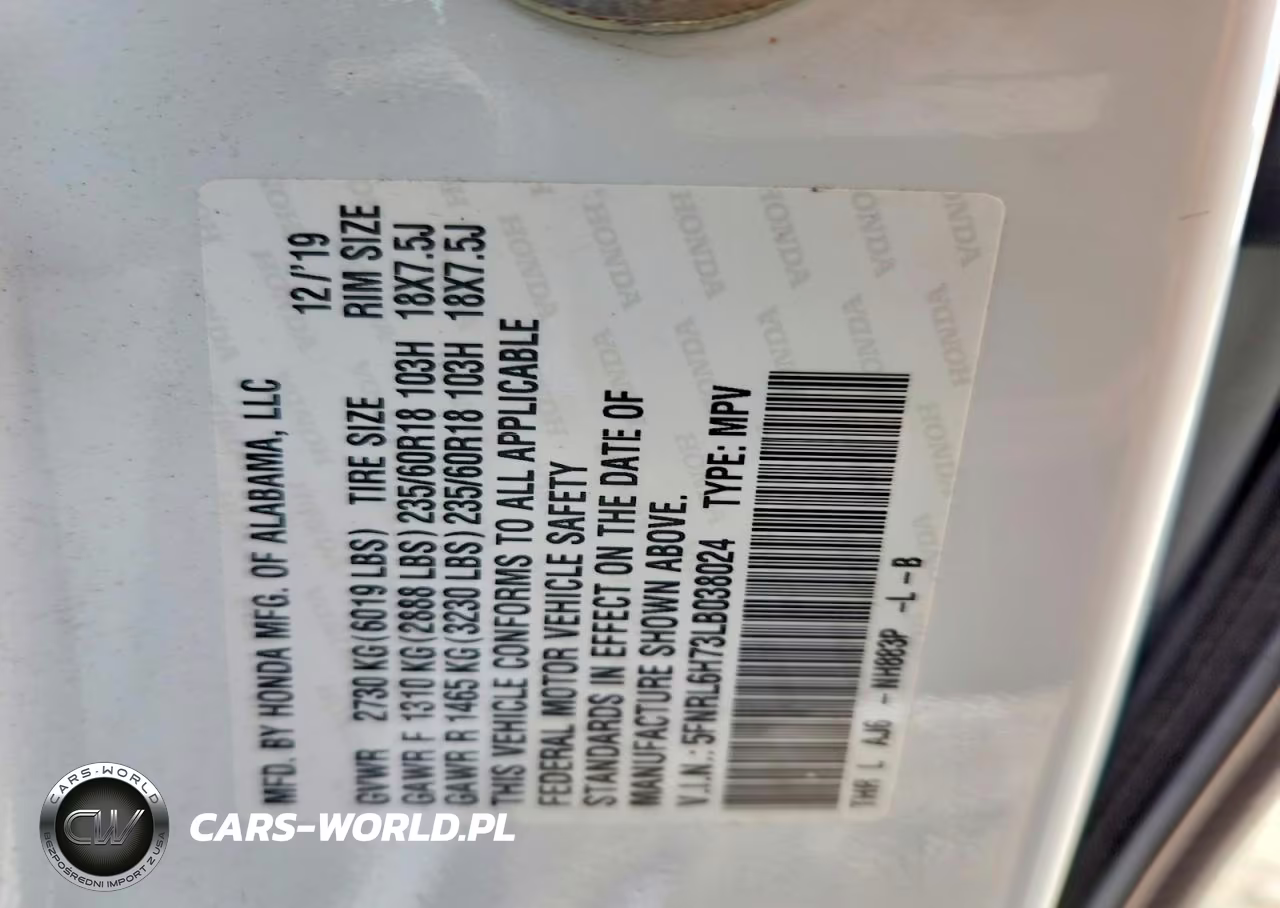2020 Honda Odyssey Exl VIN:5FNRL6H73LB038024 - 13