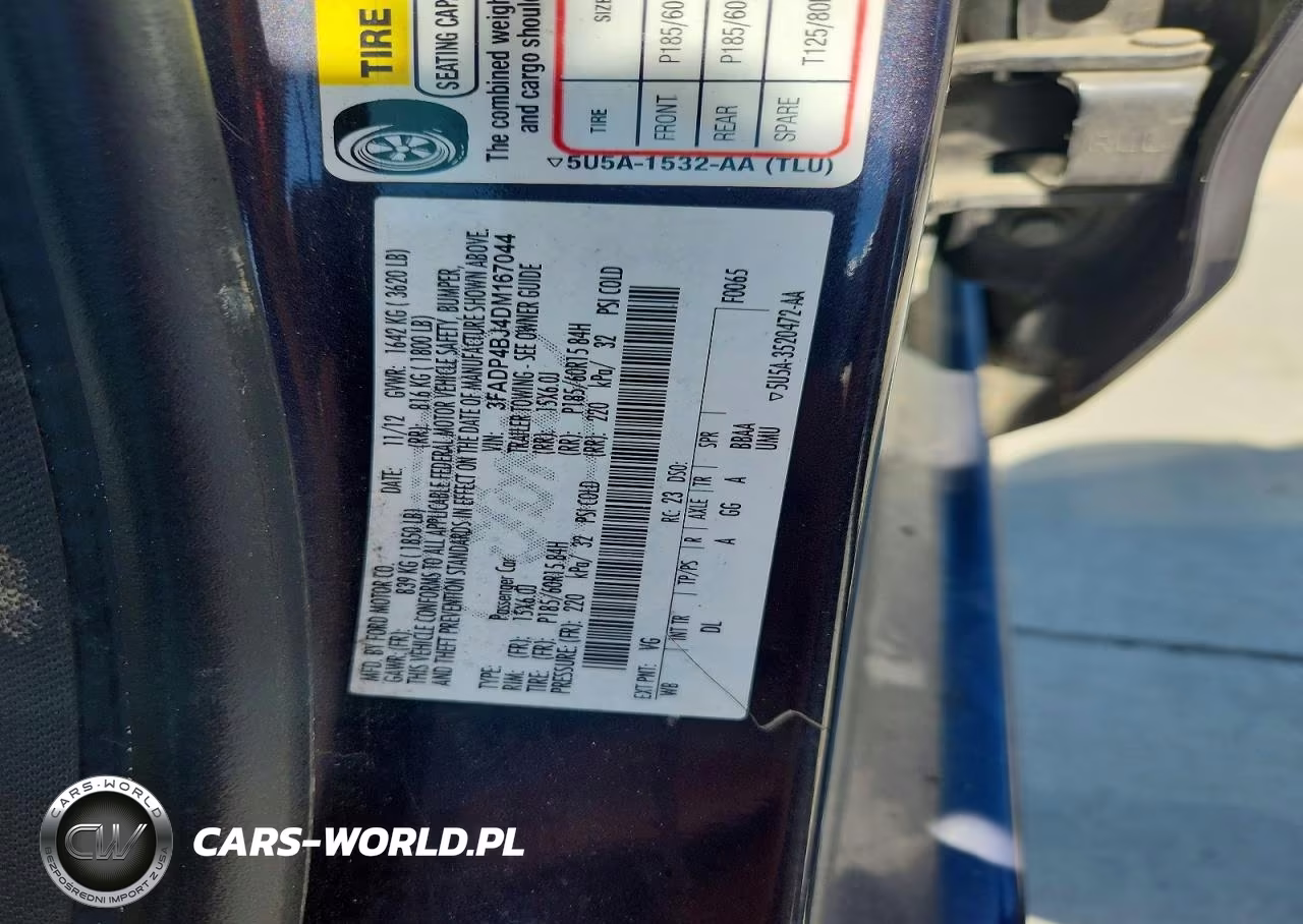 2013 Ford Fiesta Se VIN:3FADP4BJ4DM167044 - 12