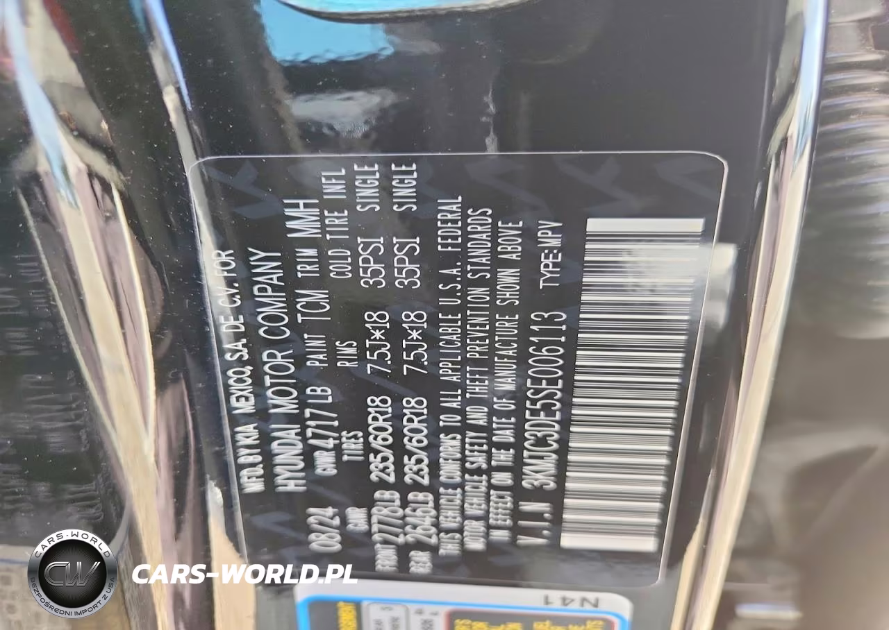 2025 Hyundai Tucson Sel VIN:3KMJC3DE5SE006113 - 12
