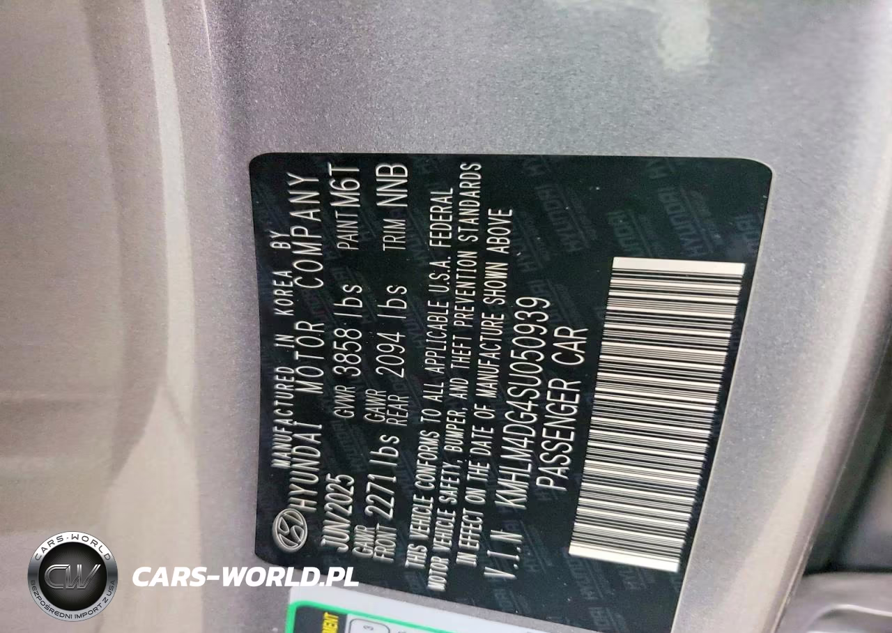 2025 Hyundai Elantra Sel Sport VIN:KMHLM4DG4SU050939 - 13