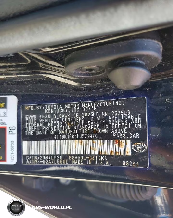 2017 Toyota Camry Xse V6 VIN:4T1BK1FK1HU579470 - 12