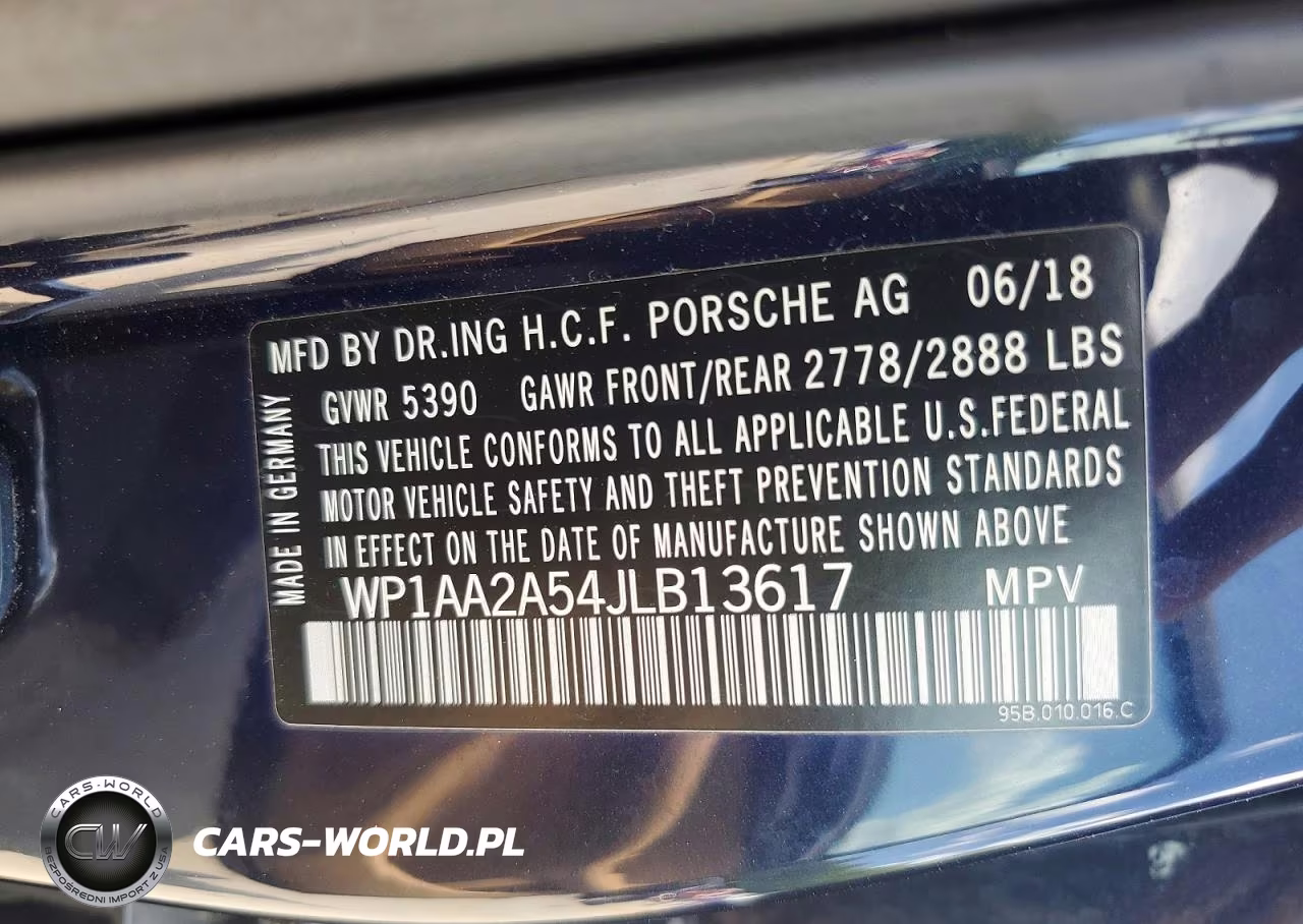 2018 Porsche Macan VIN:WP1AA2A54JLB13617 - 13