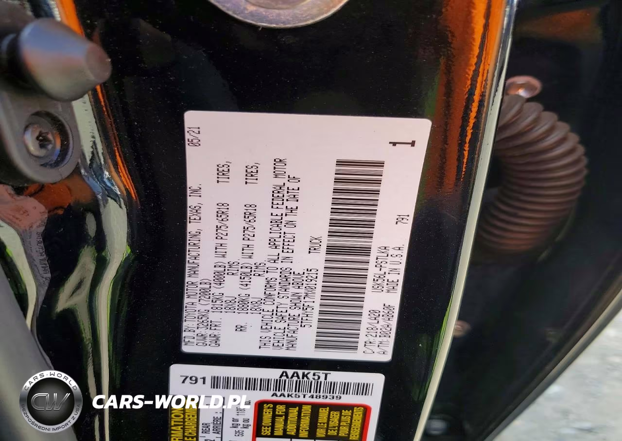 2021 Toyota Tundra Crewmax Limited VIN:5TFHY5F17MX019215 - 13