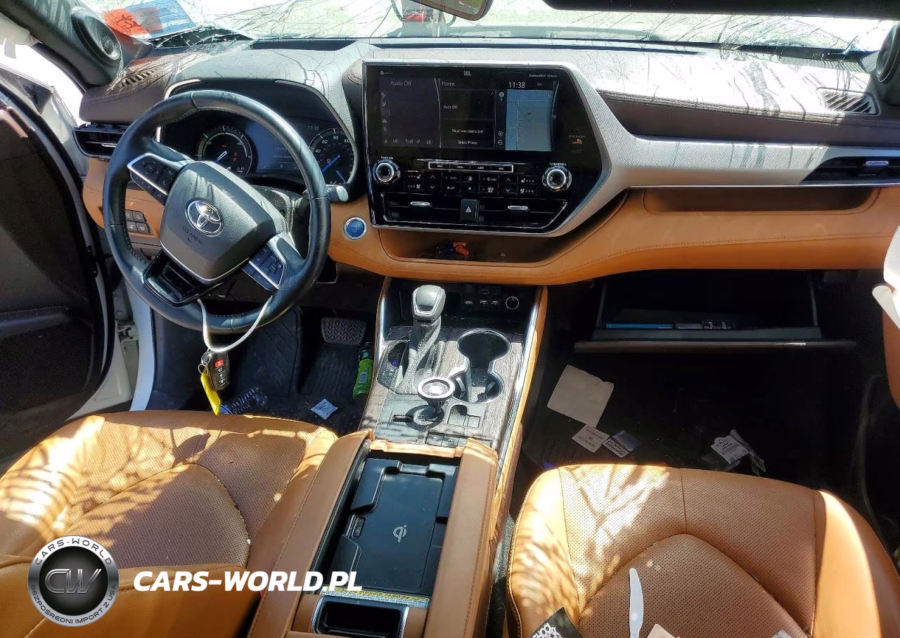 2021 Toyota Highlander Hybrid Platinum VIN:5TDEBRCH4MS018137 - 8