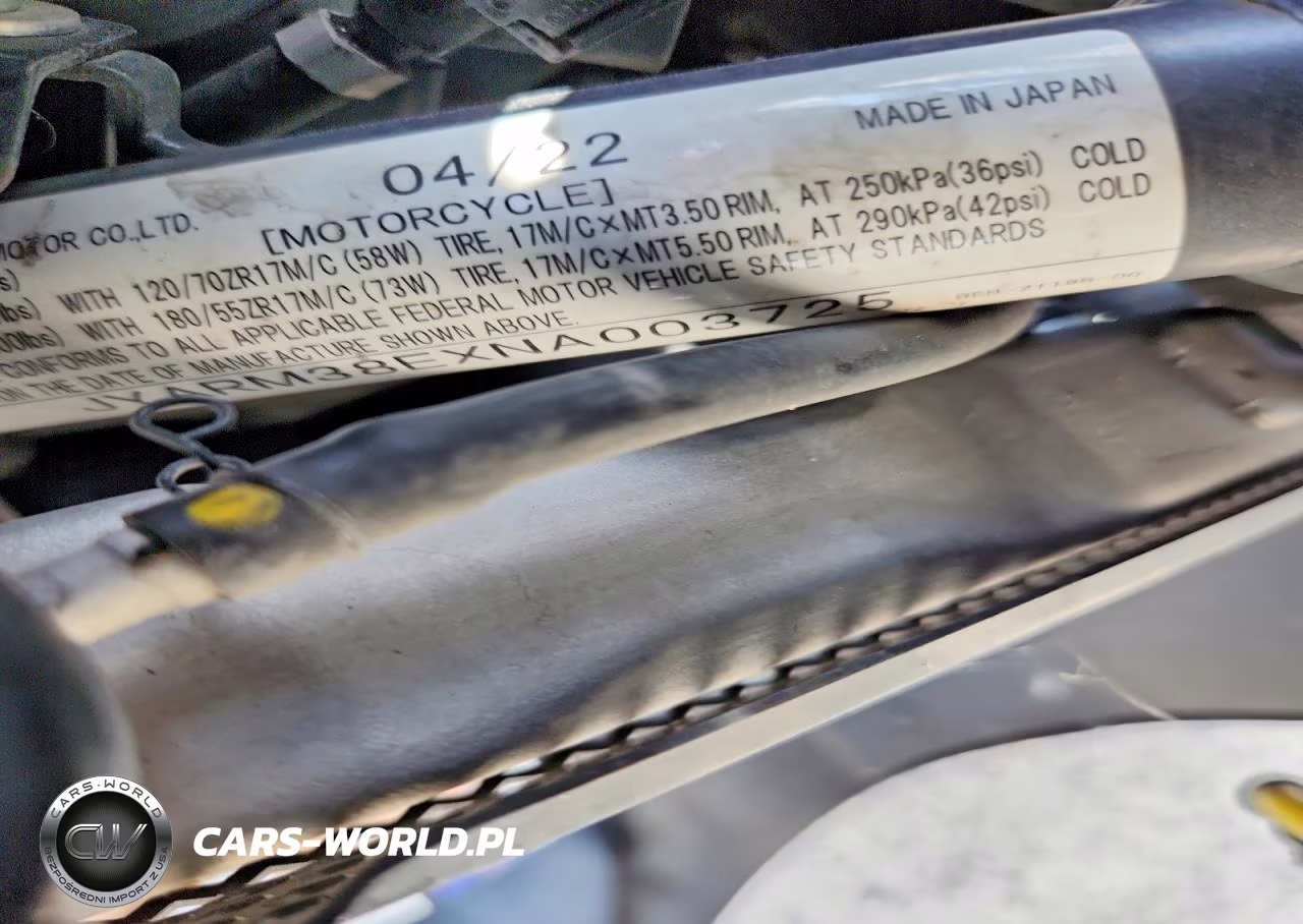 2022 Yamaha Yzfr7 VIN:JYARM38EXNA003725 - 9