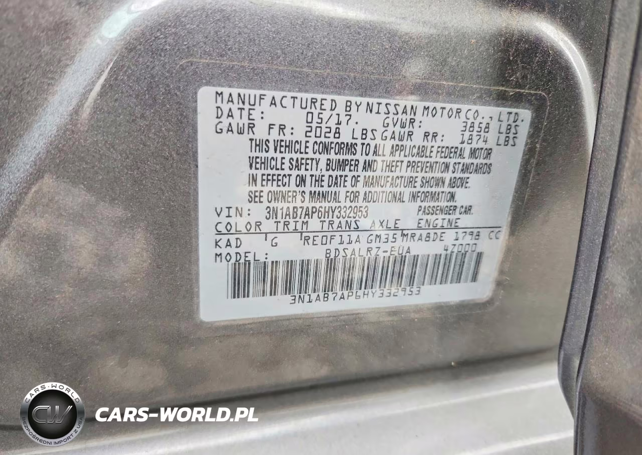 2017 Nissan Sentra Sr VIN:3N1AB7AP6HY332953 - 13