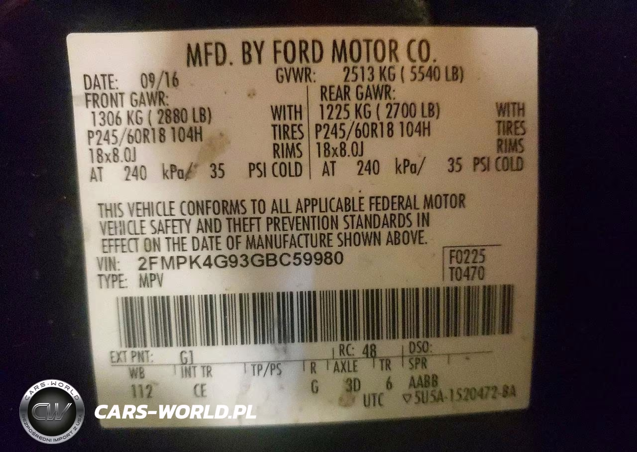2016 Ford Edge Se VIN:2FMPK4G93GBC59980 - 13