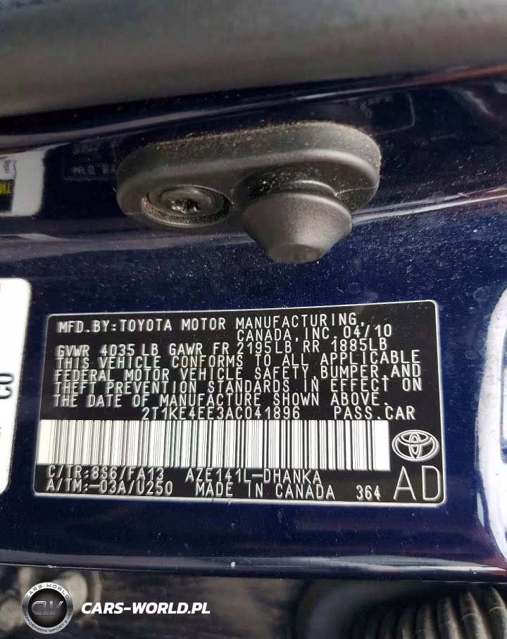 2010 Toyota Corolla Matrix S VIN:2T1KE4EE3AC041896 - 12