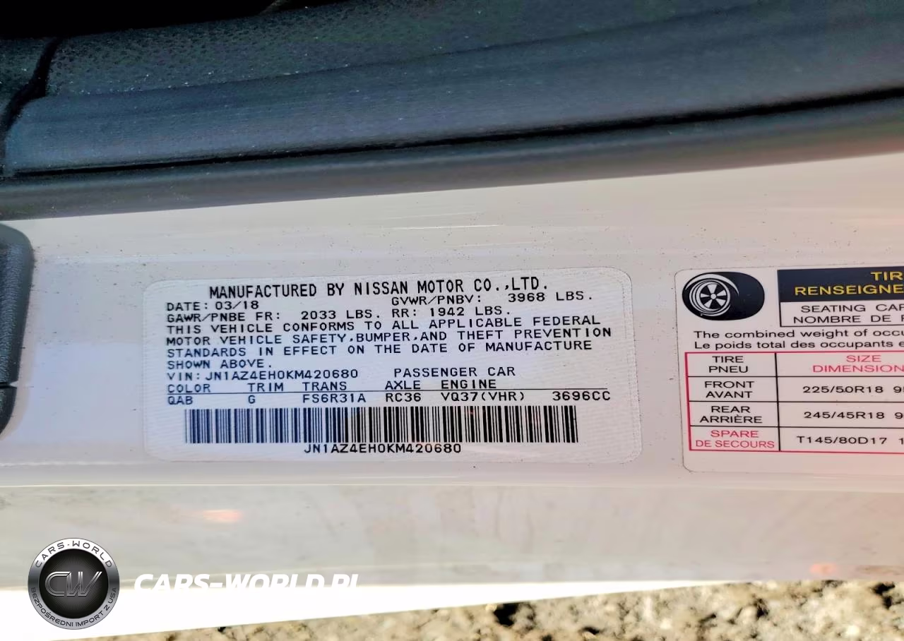 2019 Nissan 370Z Base VIN:JN1AZ4EH0KM420680 - 12
