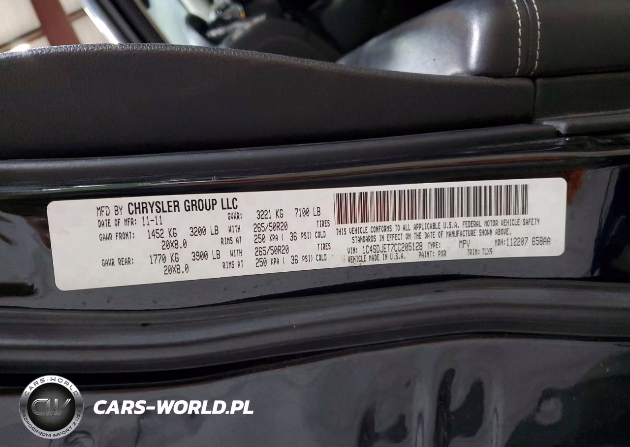 2012 Dodge Durango Citadel VIN:1C4SDJET7CC205128 - 13