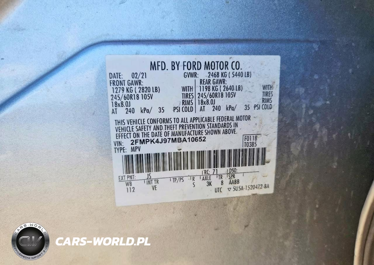 2021 Ford Edge Sel VIN:2FMPK4J97MBA10652 - 13