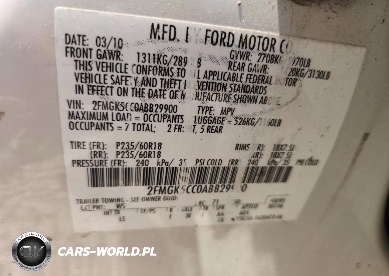 2010 Ford Flex Sel VIN:2FMGK5CC0ABB29900 - 13