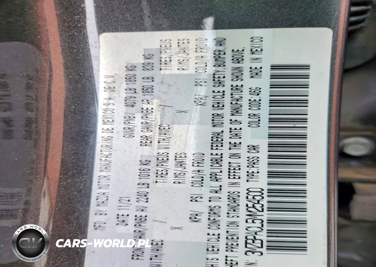 2021 Mazda 3 Preferred VIN:3MZBPACL5MM254500 - 12