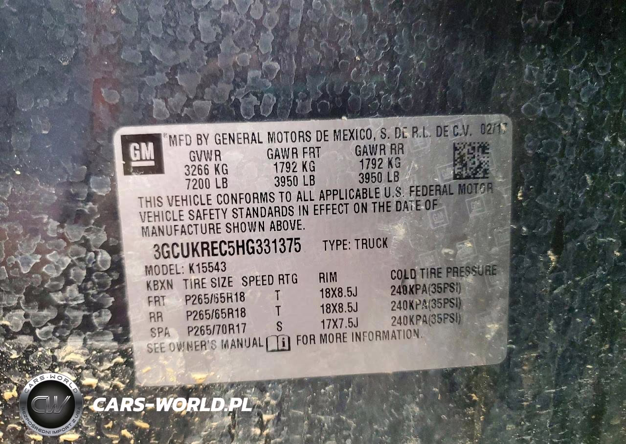 2017 Chevrolet Silverado K1500 Lt VIN:3GCUKREC5HG331375 - 13