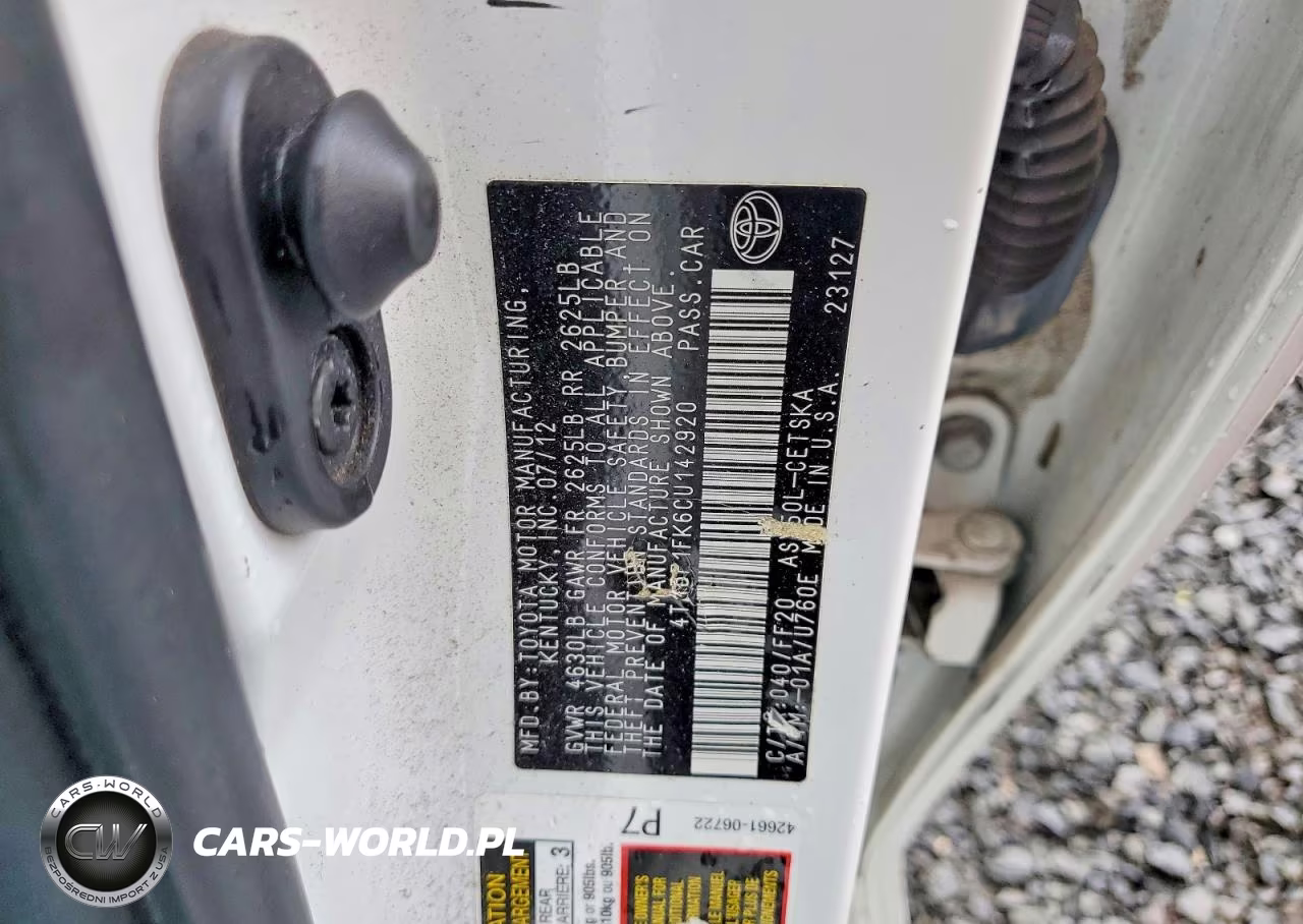 2012 Toyota Camry Se VIN:4T1BF1FK6CU142920 - 12