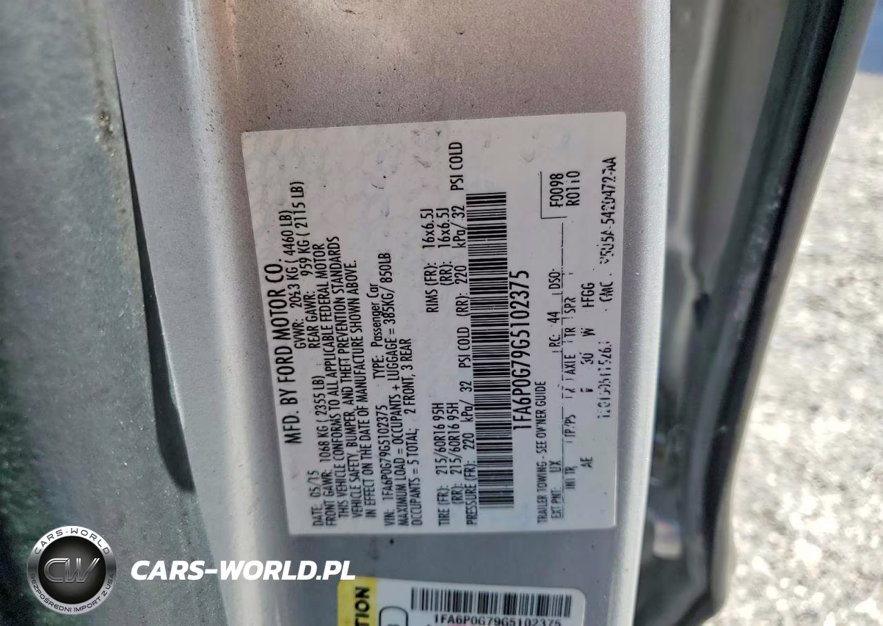 2016 Ford Fusion S VIN:1FA6P0G79G5102375 - 12
