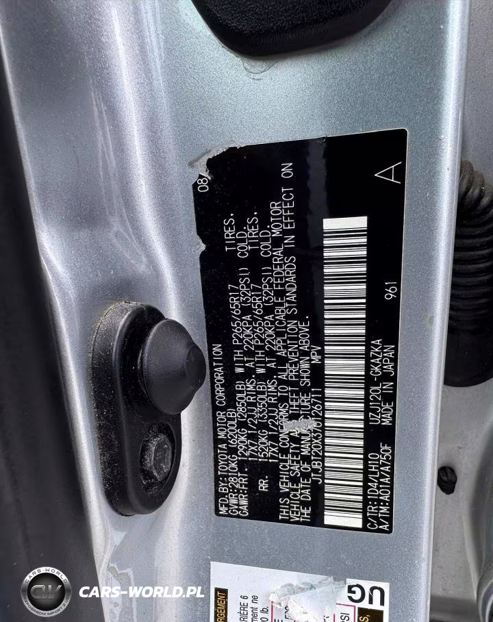 2007 Lexus Gx 470 VIN:JTJBT20X370126711 - 13
