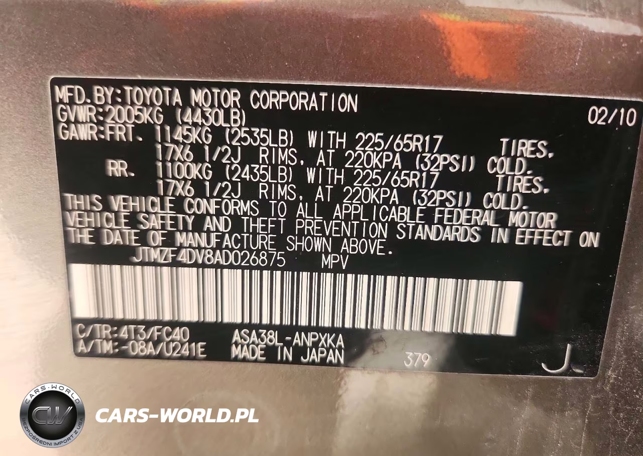 2010 Toyota Rav4 Base VIN:JTMZF4DV8AD026875 - 14