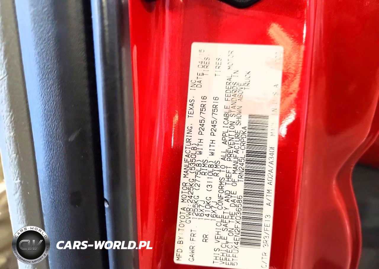 2015 Toyota Tacoma Access Cab VIN:5TFUX4EN2FX036586 - 12