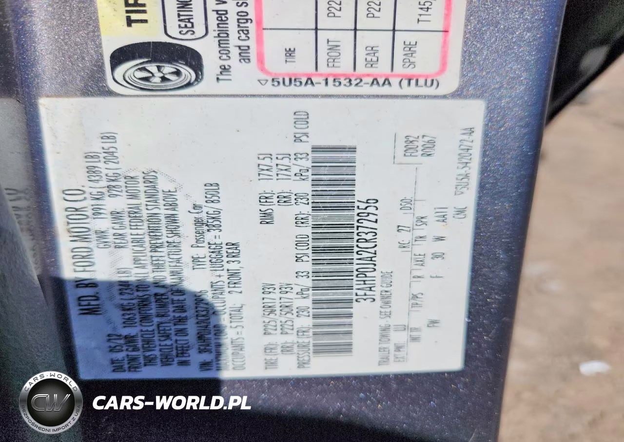 2012 Ford Fusion Sel VIN:3FAHP0JA2CR372956 - 12