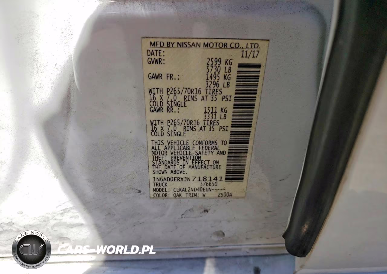 2018 Nissan Frontier Sv VIN:1N6AD0ERXJN718141 - 12