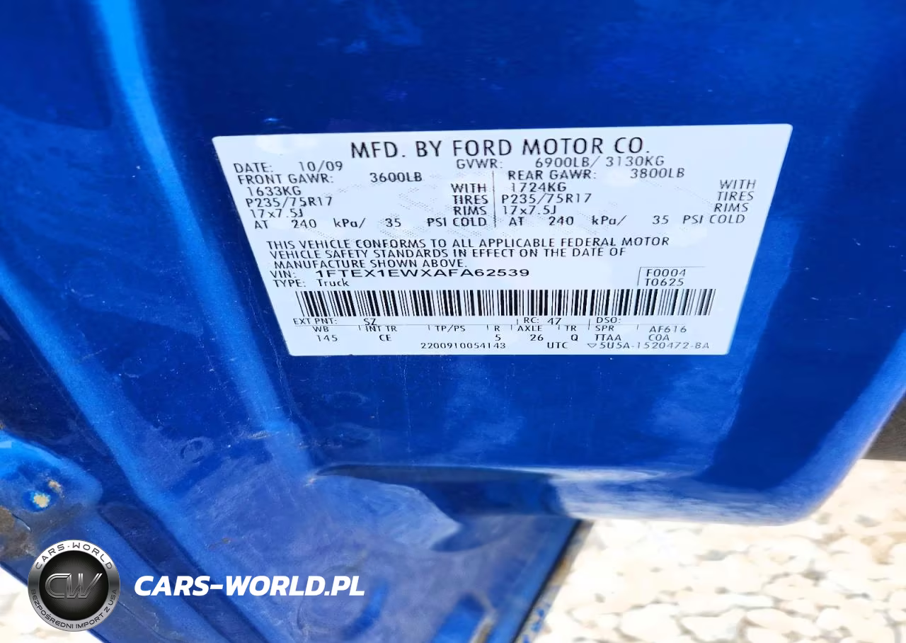 2010 Ford F150 Super Cab VIN:1FTEX1EWXAFA62539 - 12