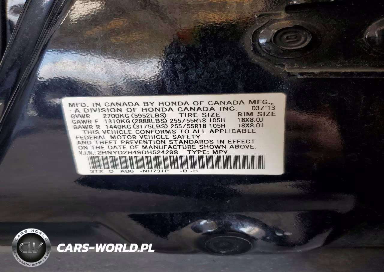 2013 Acura Mdx Technology VIN:2HNYD2H49DH524298 - 12