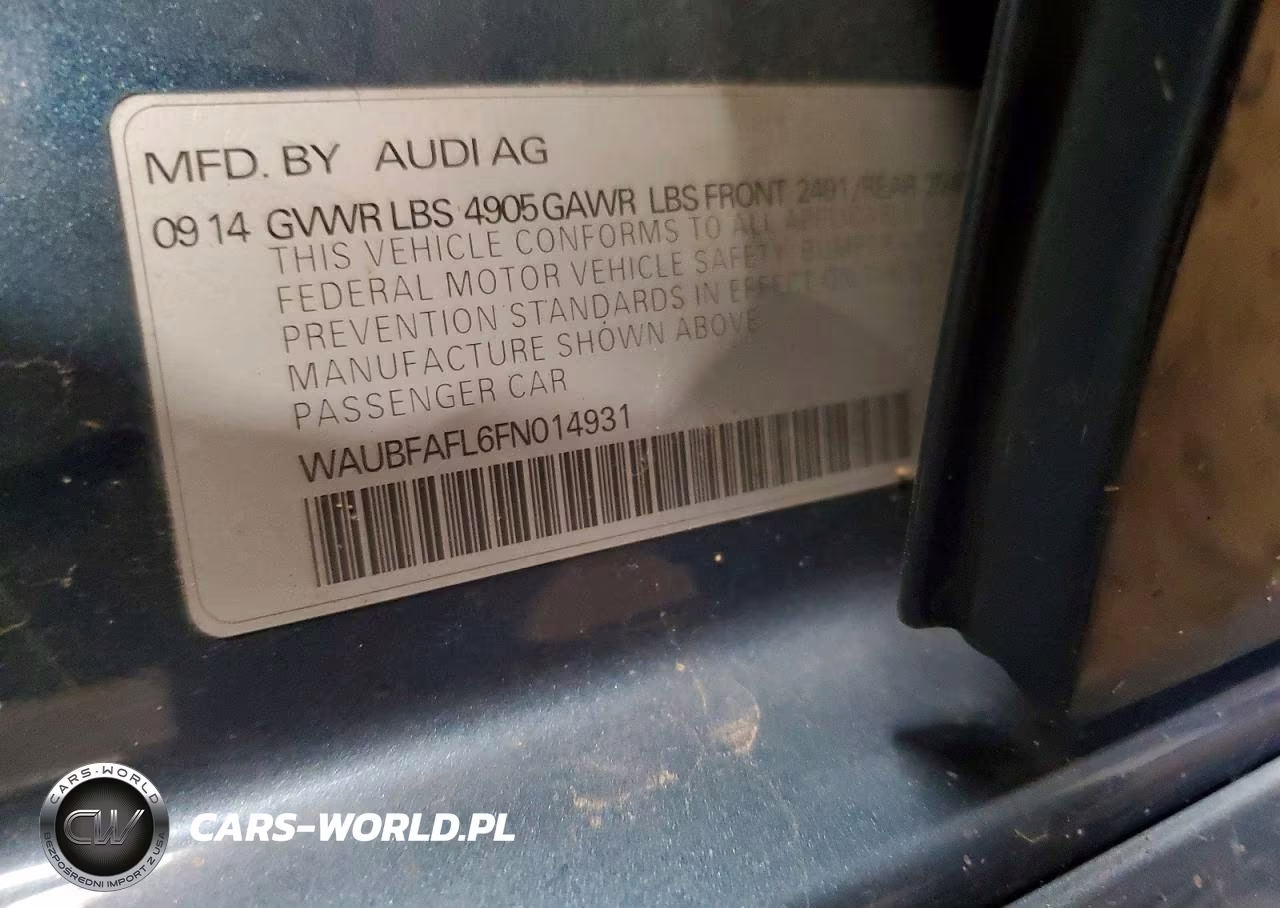 2015 Audi A4 Premium VIN:WAUBFAFL6FN014931 - 12