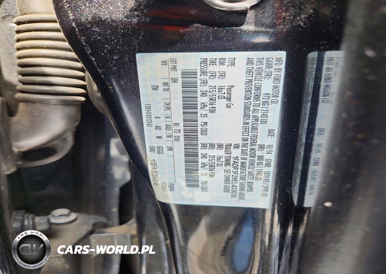 2014 Ford Focus Se VIN:1FADP3F29EL433030 - 13