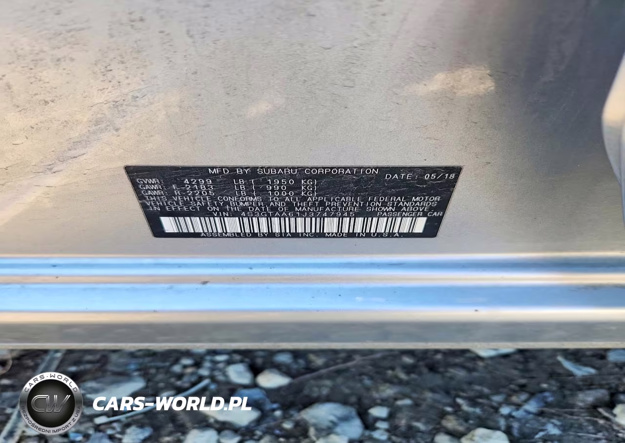2018 Subaru Impreza VIN:4S3GTAA61J3747945 - 12