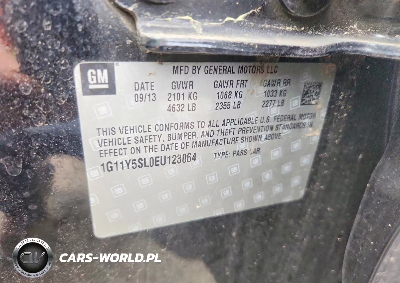2014 Chevrolet Impala Ls VIN:1G11Y5SL0EU123064 - 12