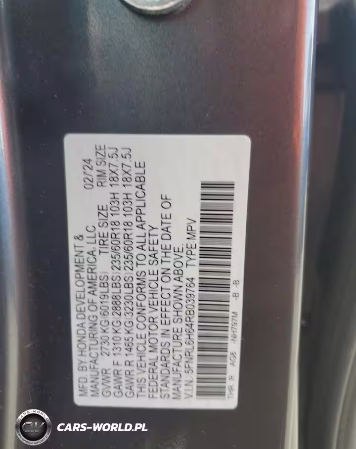 2024 Honda Odyssey Exl VIN:5FNRL6H64RB039764 - 13