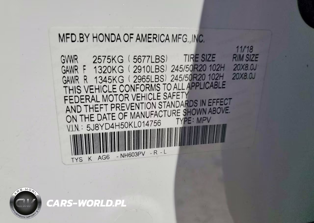 2019 Acura Mdx VIN:5J8YD4H50KL014756 - 13