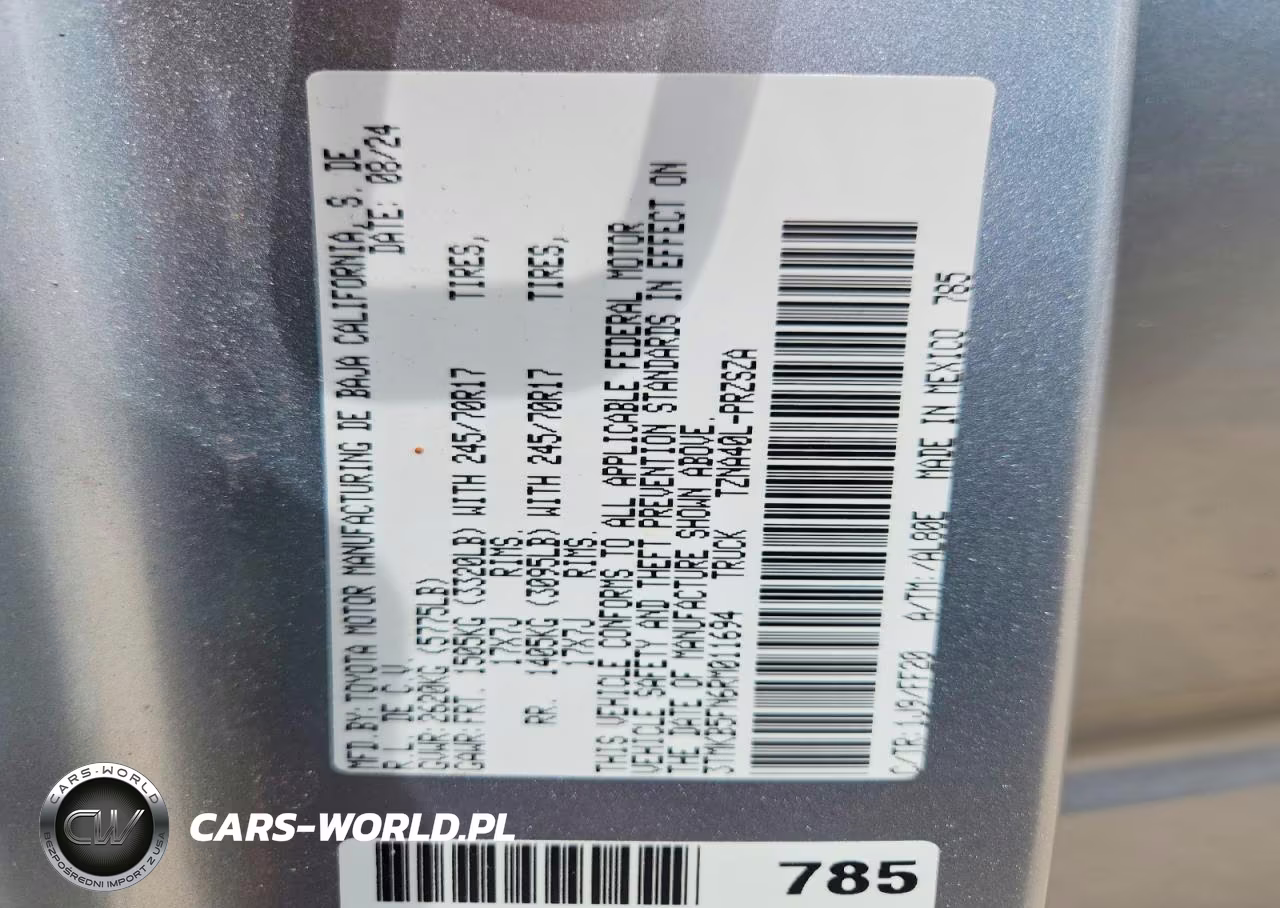 2024 Toyota Tacoma Sr5 VIN:3TMKB5FN6RM011694 - 12