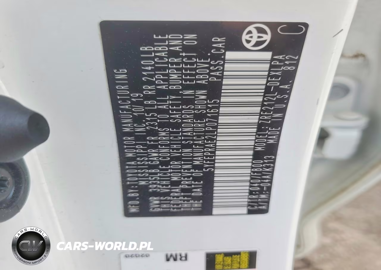 2020 Toyota Corolla Le VIN:5YFEPRAE2LP071615 - 12
