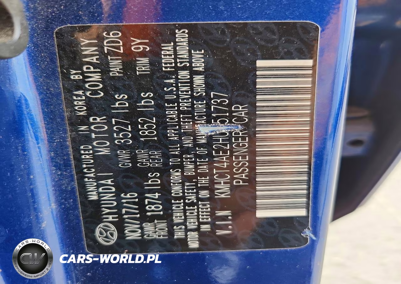 2017 Hyundai Accent Se VIN:KMHCT4AE2HU251737 - 12