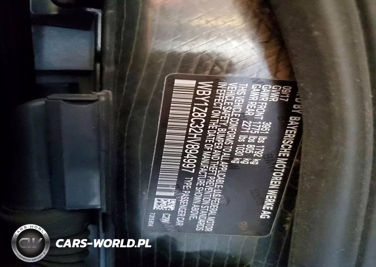 2017 BMW I3 Rex VIN:WBY1Z8C32HV894997 - 12