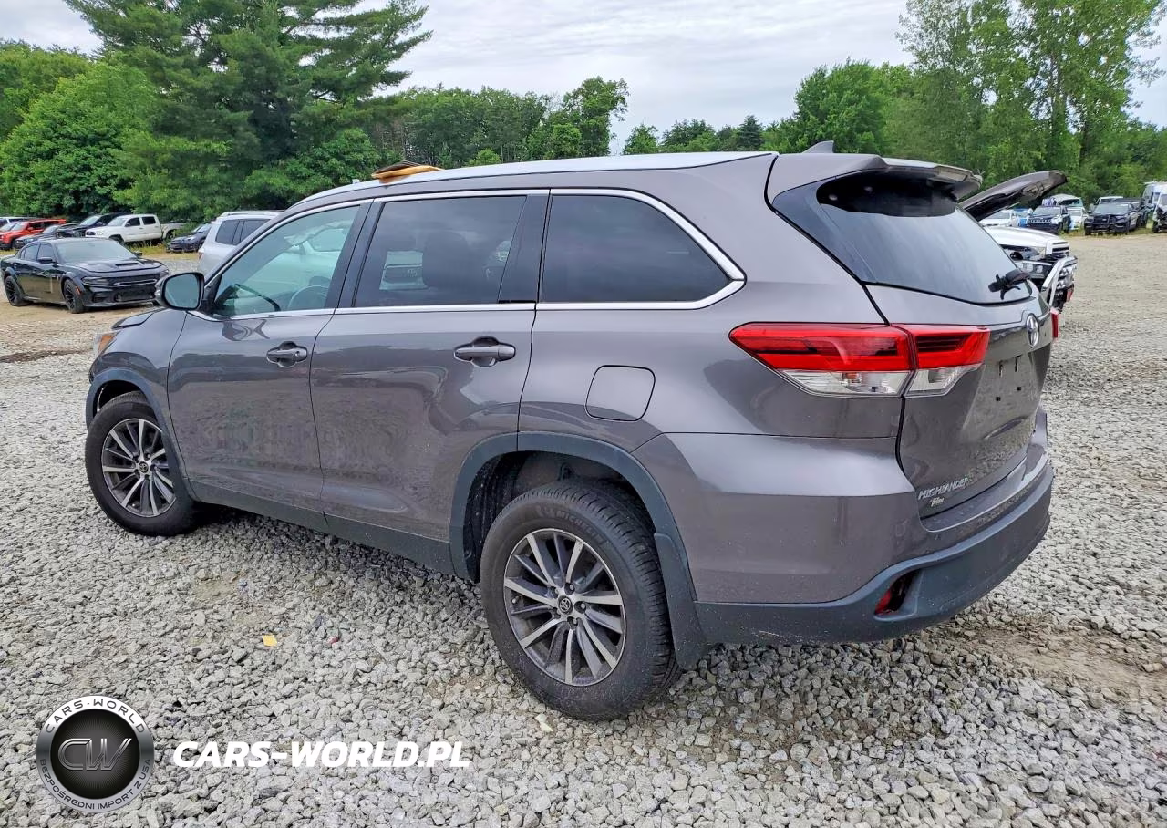 2019 Toyota Highlander Xle VIN:5TDJZRFH1KS700363 - 2