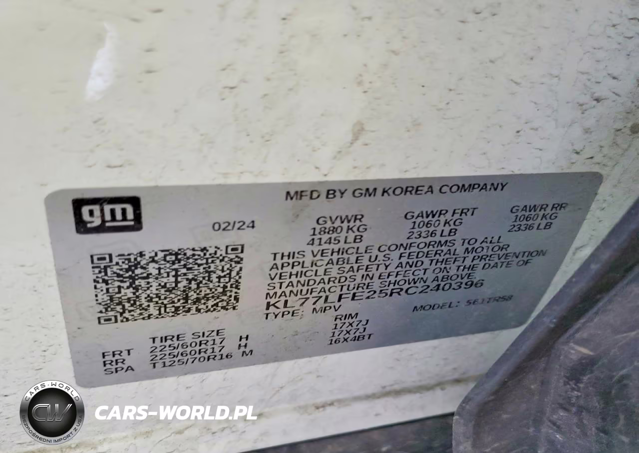 2024 Chevrolet Trax Ls VIN:KL77LFE25RC240396 - 14