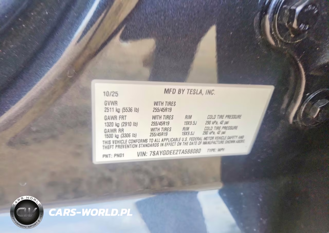 2026 Tesla Model Y VIN:7SAYGDEE2TA588080 - 13