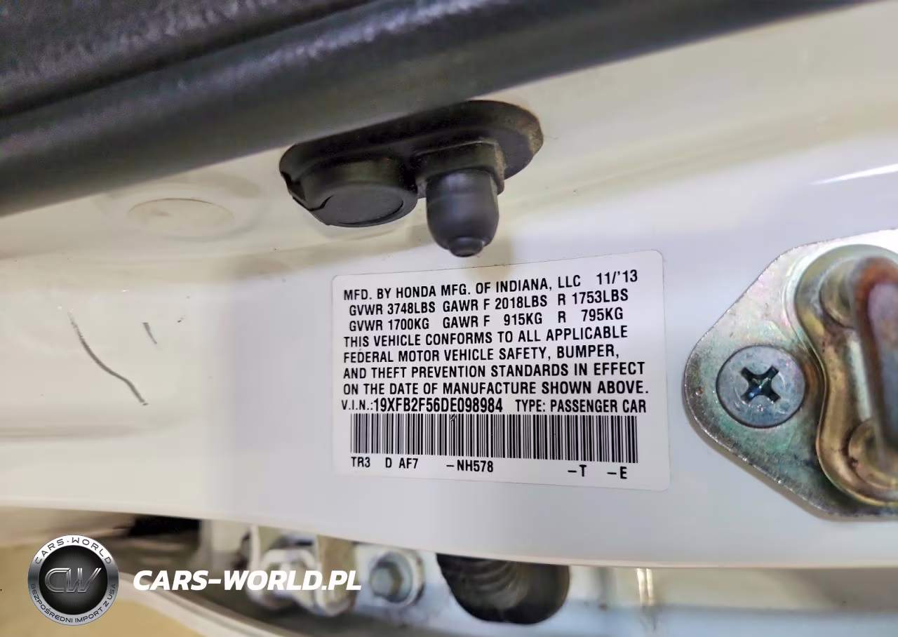 2013 Honda Civic Lx VIN:19XFB2F56DE098984 - 12