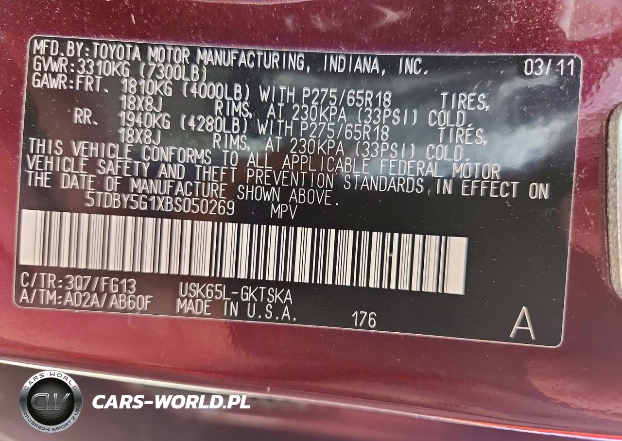 2011 Toyota Sequoia Sr5 VIN:5TDBY5G1XBS050269 - 13