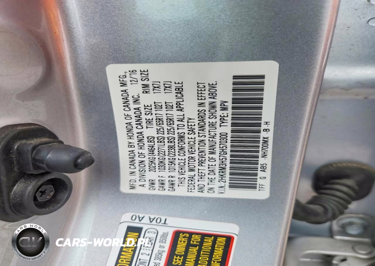2016 Honda Cr-V Ex VIN:2HKRM3H57GH570300 - 13