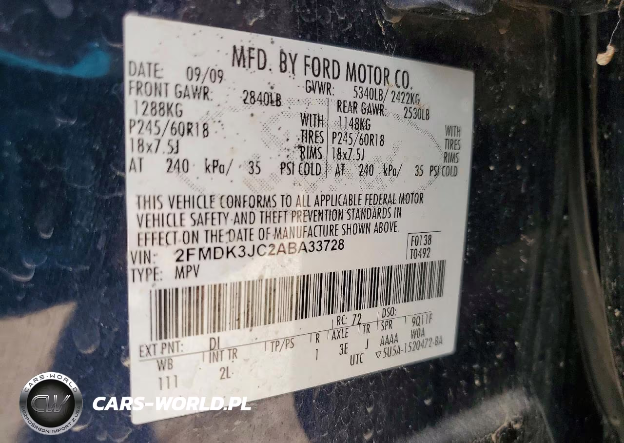 2010 Ford Edge Sel VIN:2FMDK3JC2ABA33728 - 13