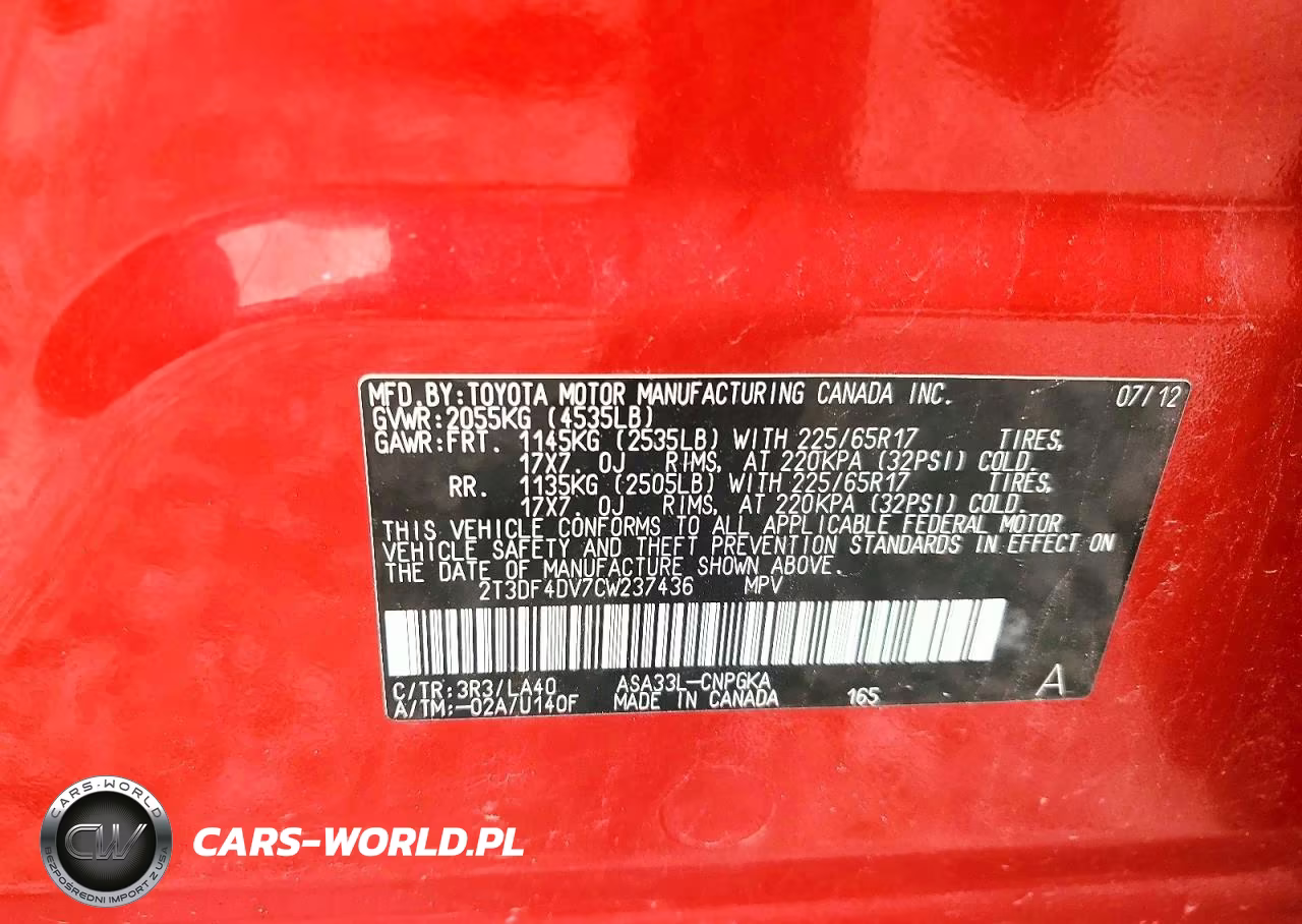 2012 Toyota Rav4 Limited VIN:2T3DF4DV7CW237436 - 13