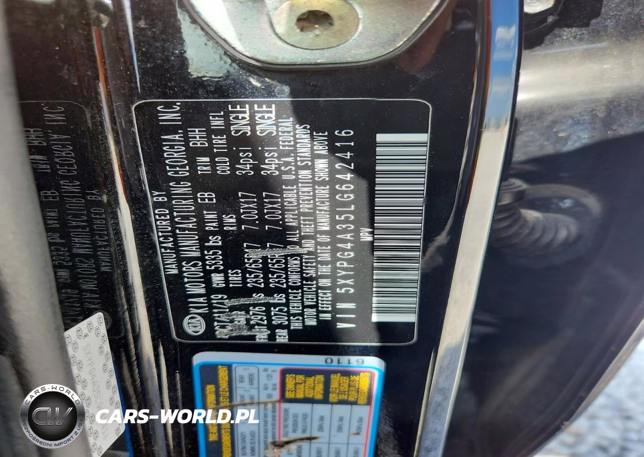 2020 Kia Sorento Lx VIN:5XYPG4A35LG642416 - 12