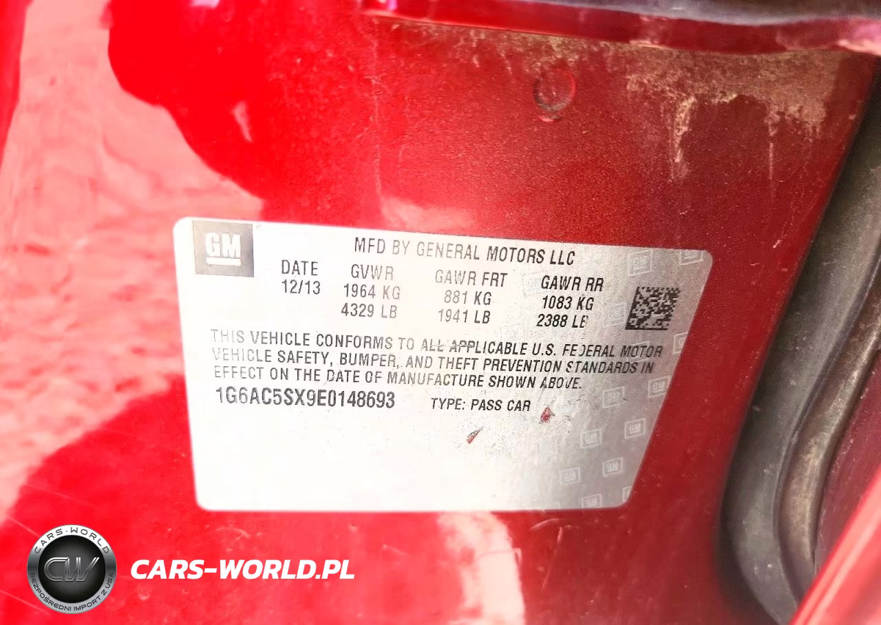 2014 Cadillac Ats Performance VIN:1G6AC5SX9E0148693 - 12